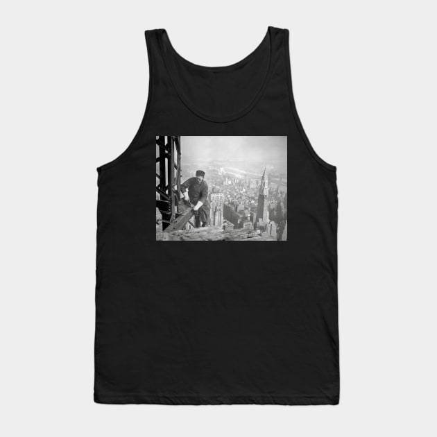 Empire State Steelworker, 1936. Vintage Photo Tank Top by historyphoto